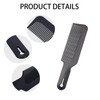 10 Pack 8.66 in Barber Comb, Black