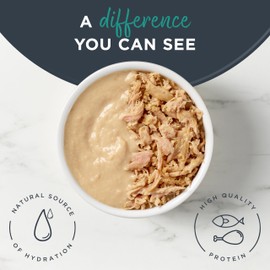 Reveal Natural Wet Senior Cat Food Flakes, Limited Ingredient, Grain-Free Protein with No Artificial Additives, Tuna Fillet Flakes in Mousse (8 x 2.47 oz Cans)