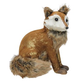 Northlight Plush Sitting Fox Figure Animal Decoration - 10.25"