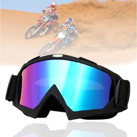 Weploda High Quality Motorcycle Goggles, Cross Goggles, Anti-Fog UV Goggles with Foam Padding, Both for Men and Women, Suitable for Outdoor Sports