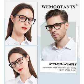 WEMOOTANTS 4 PACKS Blue Light Blocking Reading Glasses Women Computer Readers Filter UV 1.0 1.25 1.5 1.75 2.0 2.25 2.5 2.75 3.0 3.5 4.0 5.0 6.0 (2.0)