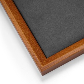 Oirlv Solid Wood Flat Jewellery Tray Jewellery Drawer Organiser Showcase Display Tray 4 Style (23.5 x 15.5 x 2.5 cm, Grey)