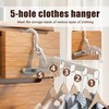 Door Coat Hook Foldable Wall Clothes Rack - 1 Piece
