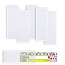 40 PCS Nameplate Pocket Adhesive Desk Nameplates Name Tag Pocket 13.5 x 4.7 Inch