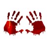 Set of 2 Bloody Hand Print Zombie Sticker Vinyl Decal