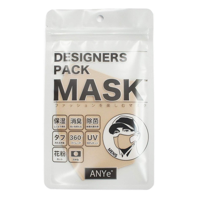 Any ANDM02M Designer's Pack Mask, Men's, Moisturizing Type, Prevents Rashes,
