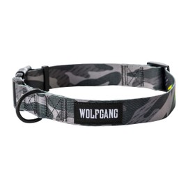 Wolfgang Heavy Duty, Adjustable Wide Venture Dog Collar with Quick Release Nylon Buckle for Walking & Training, Brook Trout, Medium