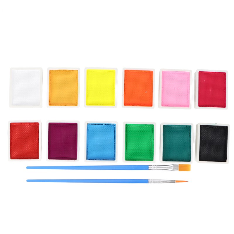 Face Paint Kit Cosmetic Grade 12 Colors Quick Drying Easy