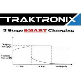 Traktronix 48V EzGo RXV Golf Cart Battery Charger Go 48 Volt Ez-Go Dual Charge/Volt display