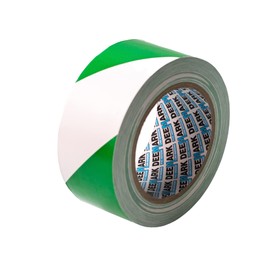 Shadow Foam PVC Floor Marking Tape | Premium Vinyl Safety Marking Tape| For Warehouses, Industry, Shops | 33M Single Roll (Green/White, Single 50mm)