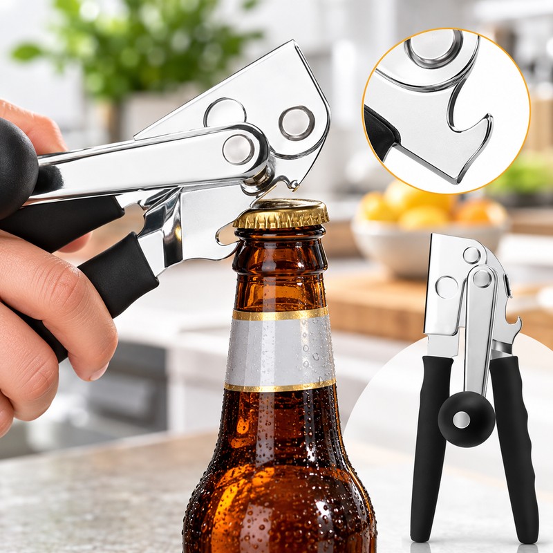 Commercial Manual Can Opener for Kitchen Use – Heavy-Duty Stainless