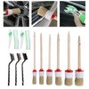 13PCS/Set Car Cleaning Detailing Brush Set Reusable Flexible for Washing