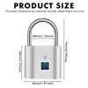 Fingerprint Lock: WIYETY Padlock Finlgerimpression, Lock Fingerprint, Small Lock with