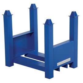 Vestil CRAD-37 Stackable Bar Cradle, Steel, 14" Width, 18" Height, 19" Depth, Uniform Capacity Pair (lbs.) 3,700
