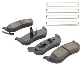 QUALITY-BUILT Premium Ceramic Rear Brake Pads (1001-0998C) Compatible with Chrysler Pacifica 2004-2008