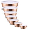 Onlycooker Rose Gold Mixing Bowls With Airtight Lids,Stainless Steel Bowl,Salad