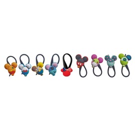 AVIRGO Luggage Tag Flexible Fully Bendable & Bright Silicone Baggage Tags for Travel & Suitcases. Loops for Secure Fastening Travel Bag & Baggage ID Label Tags Party Favors