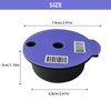 Rueable Coffee Pod 220ML with Silicone Lid Refillable Coffee Pods