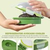 LNQ LUNIQI Plastic Avocado Storage Box, 1 Piece Transparent Container