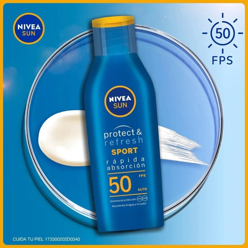 Protector Solar Corporal Nivea Sun Protect Refresh Sport Loción Fps