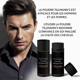 Hair Thickening Powder for Men and Women, Beard, Conceals Baldness and Roots, Natural Keratin, Easy and Quick, 27.5g Net Dark Chestnut Brown