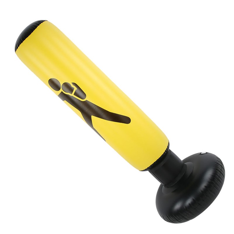 Inflatable Boxing Column Adults Fitness Decompression Sandbag Punching Bag ThickenYellow