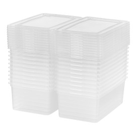 IRIS USA CNL clear Latching Box, 5 Qt, 20 Count