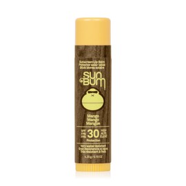 Sun Bum SPF 30 Mango Sunscreen Lip Balm, Vegan and Cruelty Free Broad Spectrum UVA/UVB Lip Care, Made with Aloe and Vitamin E for Moisturised Lips, 4.25g