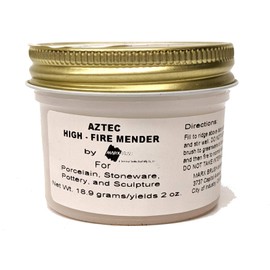 Aztec High Fire Mender for Ceramic and Porcelain Repairs That Can Be Refired and Glazed (Pkg/3)