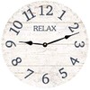M. Dallas Co White Relax Clock (14.5")