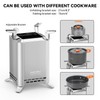 ONLYFIRE OUTDOOR LIVING 2-in-1 Smokeless Fire Pit with Pot Bracket
