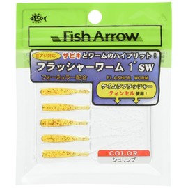 Fish Arrow Lures Flasher Worm 1" #07 Shrimp