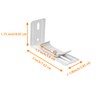 AuRiver 6 pcs Vertical Blind L Bracket Vertical Blind Bracket