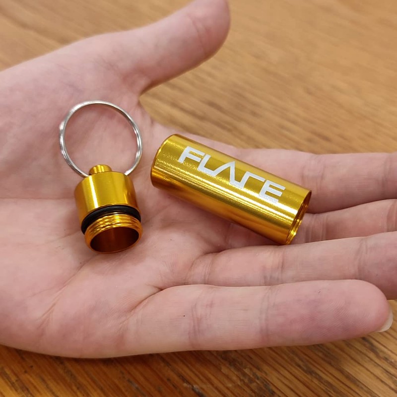 Flare Audio Capsule Yellow - Durable Lightweight Aluminium Waterproof Keyring
