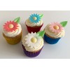 12 Gorgeous Mixed Colour Edible Wafer Daisies & 12 Pretty