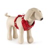 Fluffy Tailers Luxury Red Velvet Dog Harness No Pull Adjustable