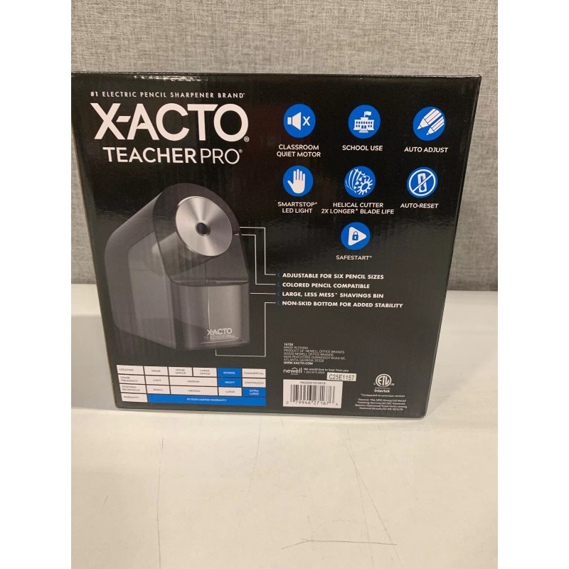 X-ACTO Pencil Sharpener Teacher Pro Electric Pencil Sharpener Auto Adjust