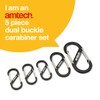 Amtech - Set of Dual Buckle Carabiners for Camping, Backpacks,