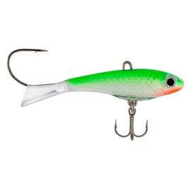 Northland Fishing Tackle Pitchin' Puppet Darting Premium Fishing Jig for Snap Jigging & Pitching Walleyes, 5/16 Oz, Super-Glo Perch