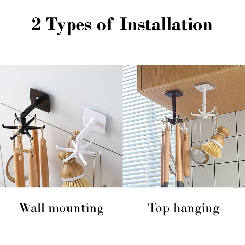 365Home Hanging Utensil Holder Hooks Kitchen Utensil Hanger Wall Mount
