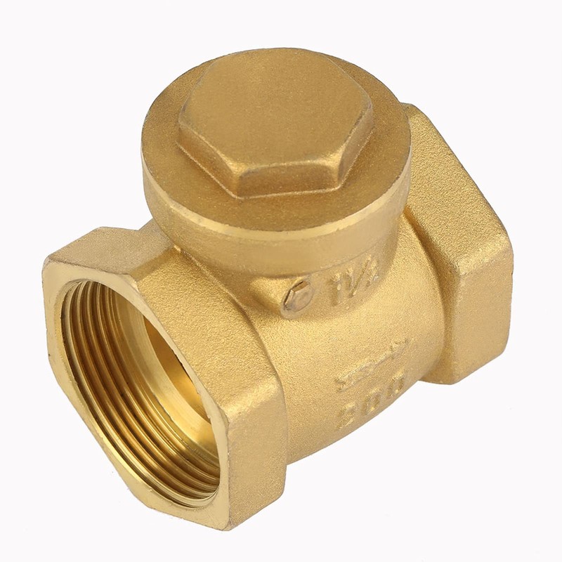 DN32 1-1/4 Inch Female Thread Brass Check Valve, 232PSI Disposable
