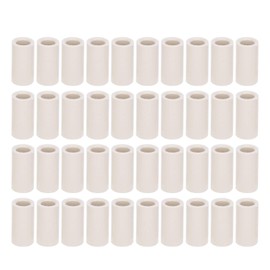 Billiard Cues Tips Portable Fiber Pool Cue Ferrules Slip On Universal Replacement Tip Parts Stick Repair Accessories Repairing Tool No Glue or Tools Required for House Bar Game 40 PCS White