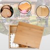 Smores Kits,Bamboo Smores Box with a Lid,Smores Caddy with 6Pcs