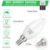 MAXvolador 12-Pack E12 Candelabra LED Bulbs 60W Equivalent, 6W 600