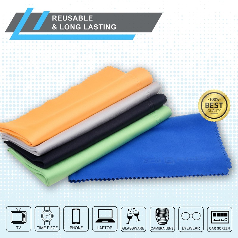Extra Large Microfiber Cleaning Cloths - 20 Pack - 12