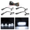 4pcs 12V Car LED Grille Light High Brightness Accessory Fit