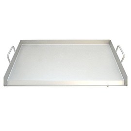 Comal Thick Stainless Steel Griddle Flat Top Rectangular Grill Plancha Comal Heavy Duty 31.5"x17.5"x1.5"