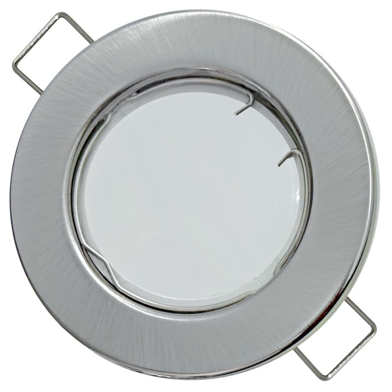 6er Set Flache SMD LED Modul Einbauleuchten, STEP DIMMBAR, Edelstahl