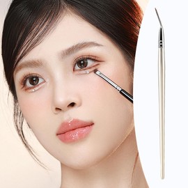 kokiya Eyeliner Brush Makeup Brush Eyebrow Brush Thin Eye Liner Brush Angled Eyeliner Brush for Professional Travel Salon Studio, 145mm