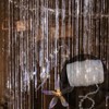 CENZICOM 30 Meters Crystal Beads Garland Strand, Iridescent Clear Acrylic